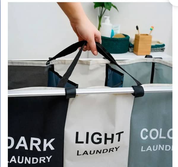 Canasto cesto triple impermeable estructura aluminio